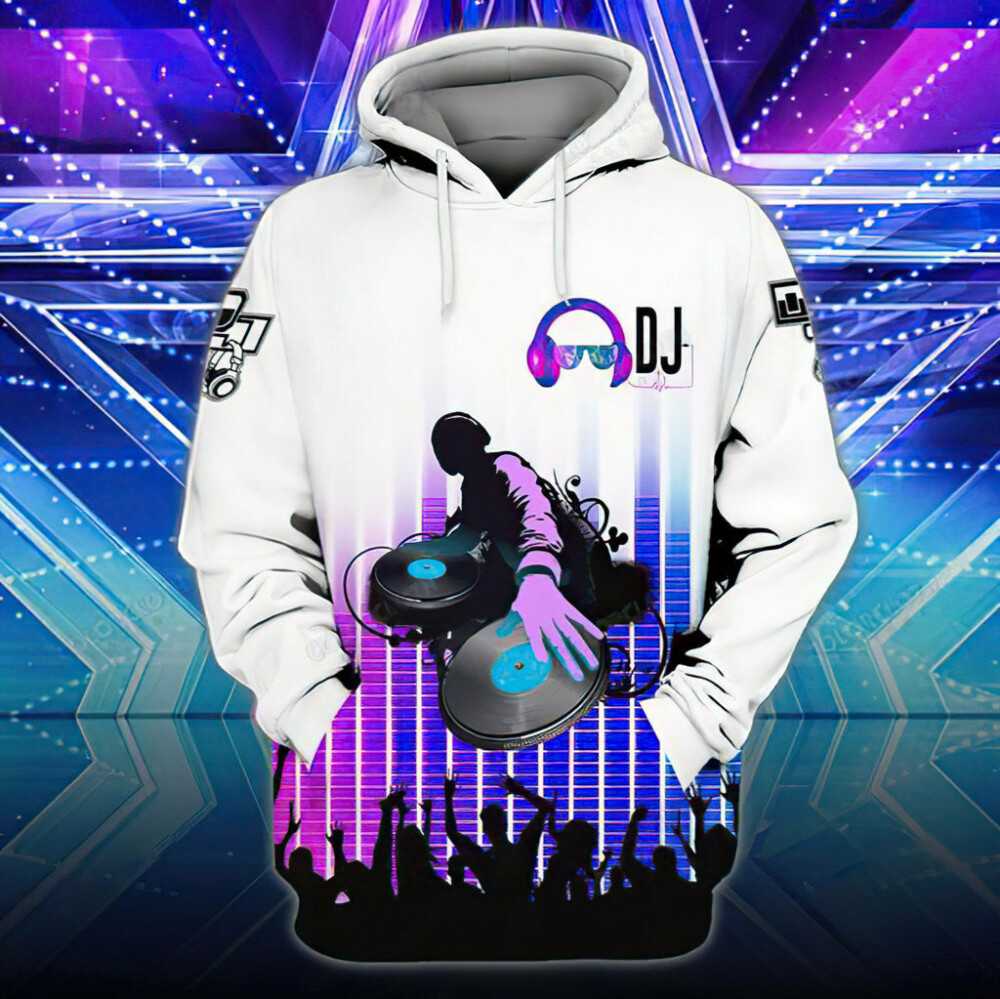 Purple White DJ - Hoodie