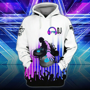 Purple White DJ - Hoodie