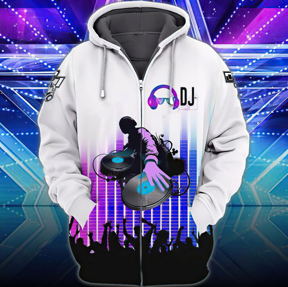Purple White DJ - Hoodie