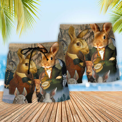 Rabbit Down The Rabbit Hole Cool - Beach Short - Owl Ohh - Owl Ohh