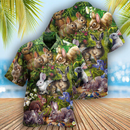 Rabbit Garden - Hawaiian Shirt - Owl Ohh - Owl Ohh