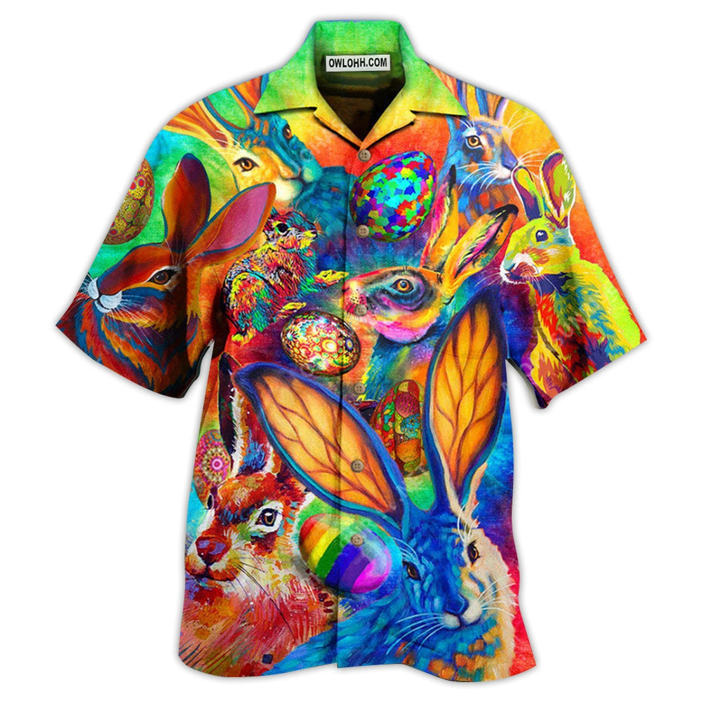 Rabbit Colorful - Hawaiian Shirt - Owl Ohh - Owl Ohh