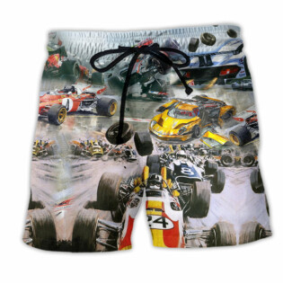 Racing Car Racing Too Fast - Beach Short - Owl Ohh - Owl Ohh