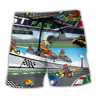 Racing Fast And Furious Cool Style - Beach Short - Owl Ohh - Owl Ohh