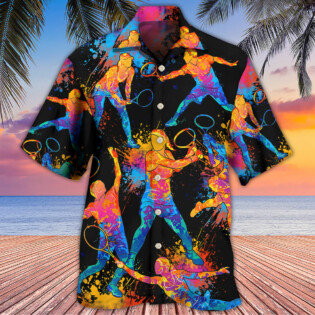 Racquetball Color Art - Hawaiian Shirt - Owl Ohh for men and women, kids - Owl Ohh