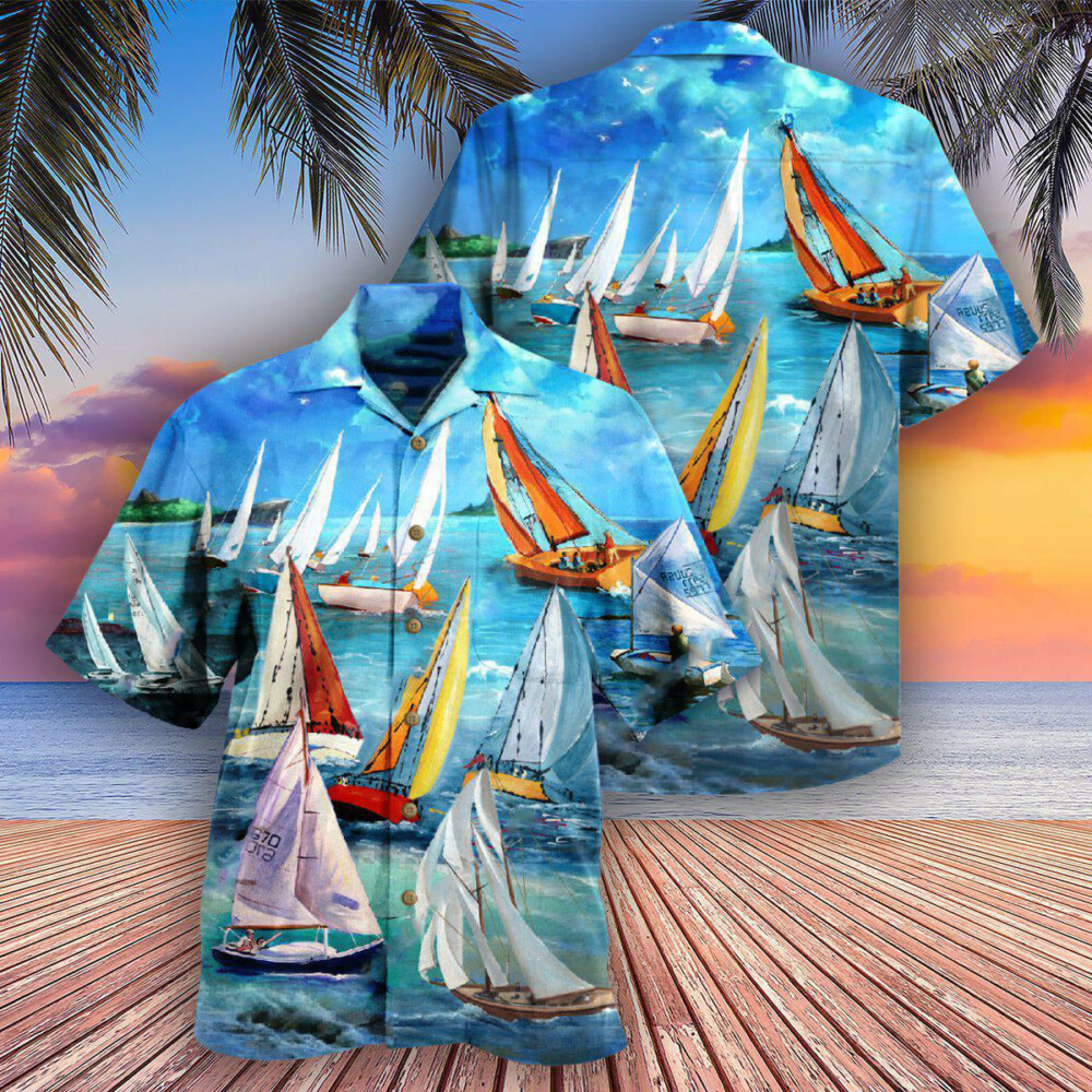 Sailing Raise The Sails To Catch The Wind - Hawaiian Shirt - Owl Ohh - Owl Ohh