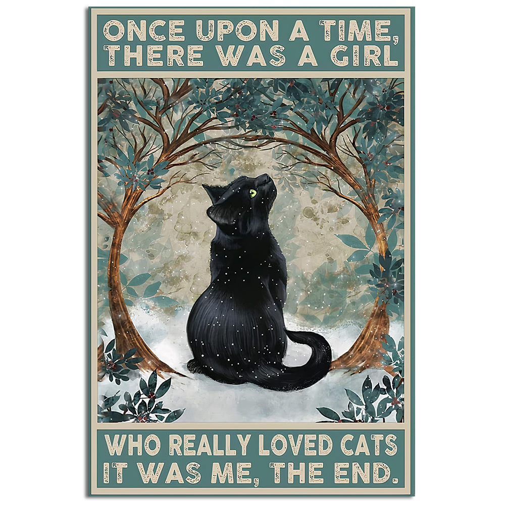 Black Cat Really Loved Black Cats - Vertical Poster - Owl Ohh - Owl Ohh