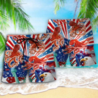 Octopus USA Independence Day - Beach Short - Owl Ohh - Owl Ohh