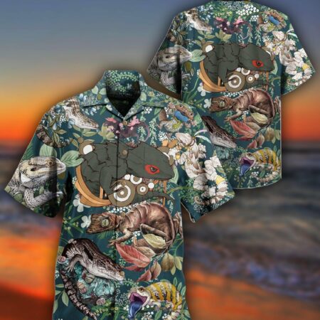 Reptile Animals Love Reptile - Hawaiian Shirt - Owl Ohh - Owl Ohh