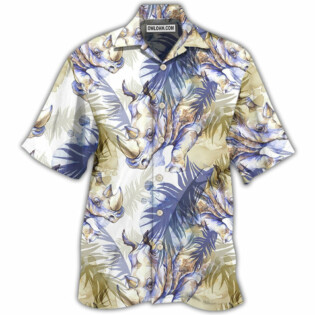Rhino Art Tropical Leaf Style - Hawaiian Shirt - Owl Ohh - Owl Ohh