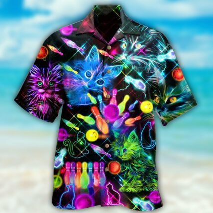 Bowling With My Cats - Hawaiian Shirt - Owl Ohh - Owl Ohh