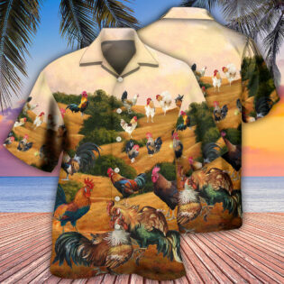 Chicken Farm Autumn Style - Hawaiian Shirt - Owl Ohh - Owl Ohh
