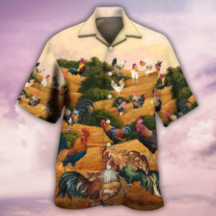 Chicken Farm Autumn Style - Hawaiian Shirt - Owl Ohh - Owl Ohh