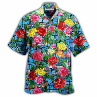 Rose Flowers Love Is A Rose That Blooms Forever - Hawaiian Shirt - Owl Ohh - Owl Ohh