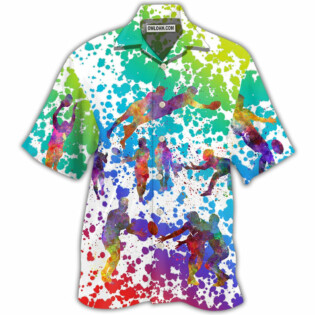 Rugby Colorful Painting - Hawaiian Shirt - Owl Ohh - Owl Ohh