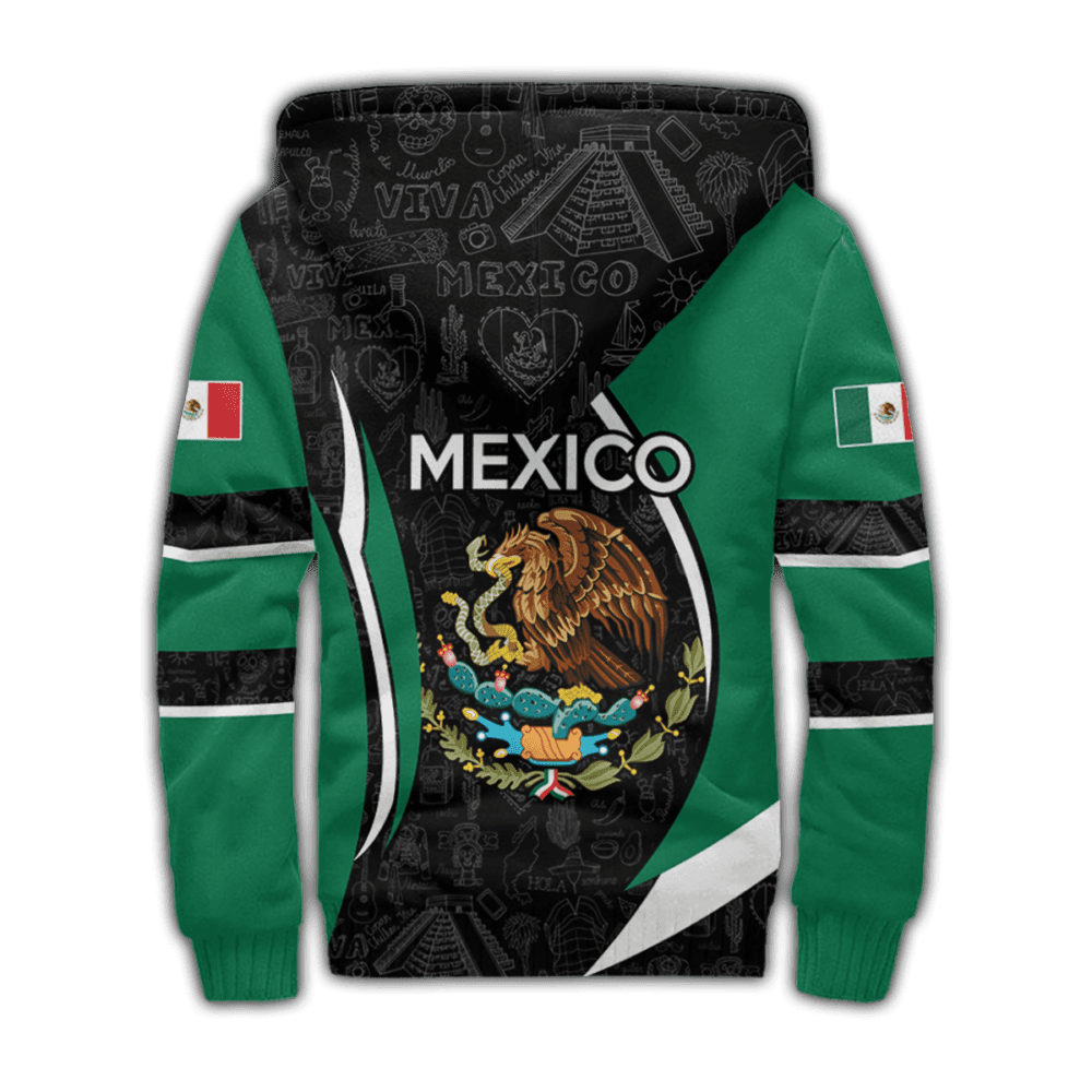 Persionalized Mexico 3D All Over Printed Unisex Hoodie