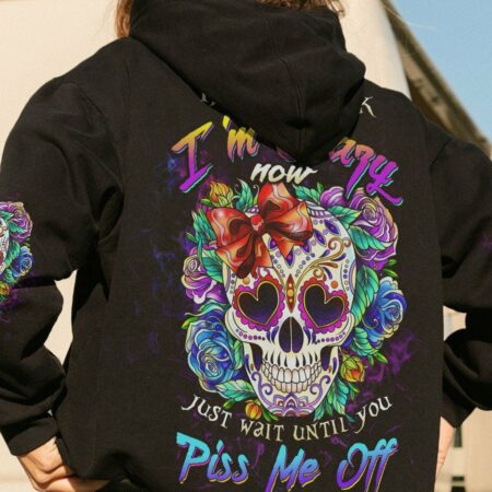 IF YOU THINK I'M CRAZY NOW ROSE SKULL ALL OVER PRINT - TLTW2504232