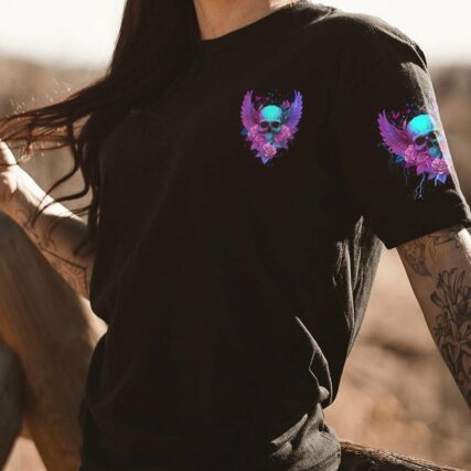 HEAVEN DON'T WANT ME SKULL WINGS ALL OVER PRINT - TLNZ2404233