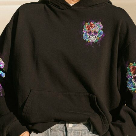 IF YOU THINK I'M CRAZY NOW ROSE SKULL ALL OVER PRINT - TLTW2504232
