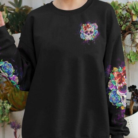 IF YOU THINK I'M CRAZY NOW ROSE SKULL ALL OVER PRINT - TLTW2504232