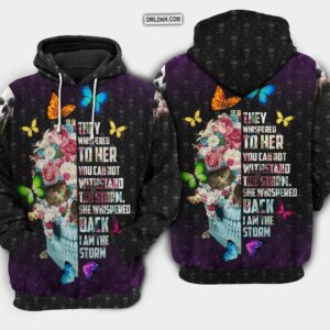 Skull i am the storm - Hoodie - HOOD09TNH080921