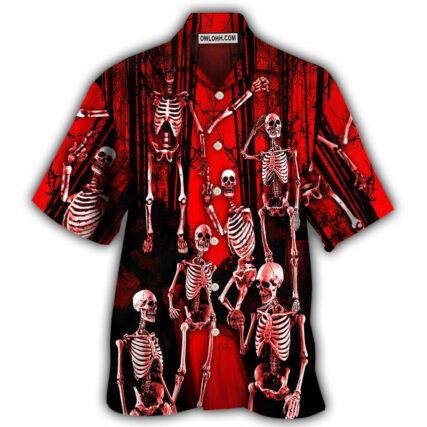 Skull Action Figure - Hawaiian Shirt - Owl Ohh - Owl Ohh