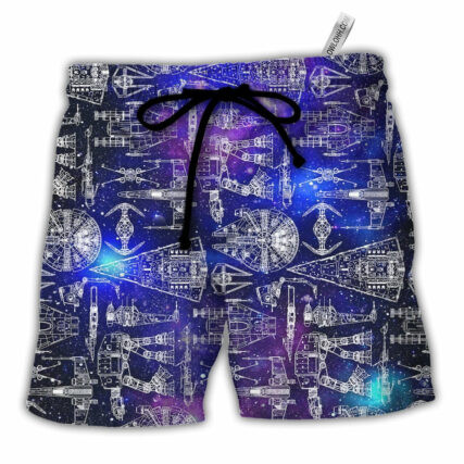 SPACE SHIPS STAR WARS GALAXY - Beach Short