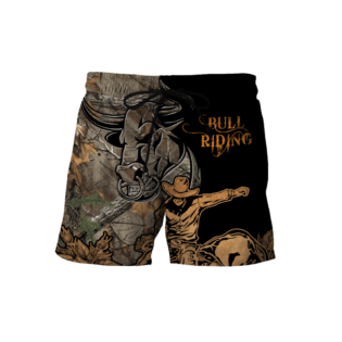 Personalized Name Bull Riding Hoodie Printed Unisex Shirts Camo - BAES01DUC200222