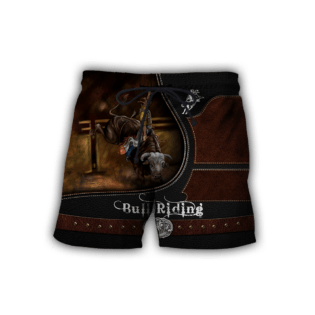 Personalized Name Bull Riding Hoodie Printed Unisex Shirts Brown Ver2