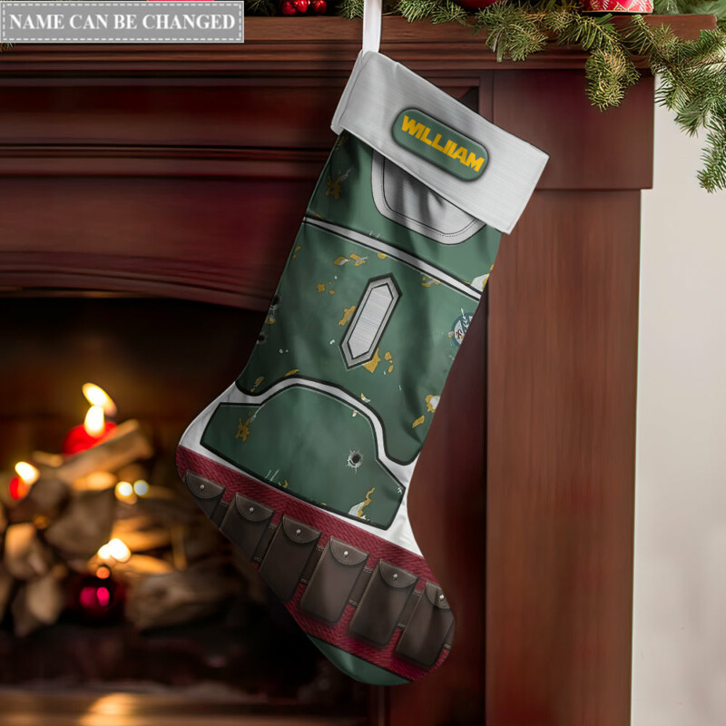 Christmas Star Wars Boba Fett Dear Santa Define Good Personalized - Christmas Stocking - Owl Ohh-Owl Ohh