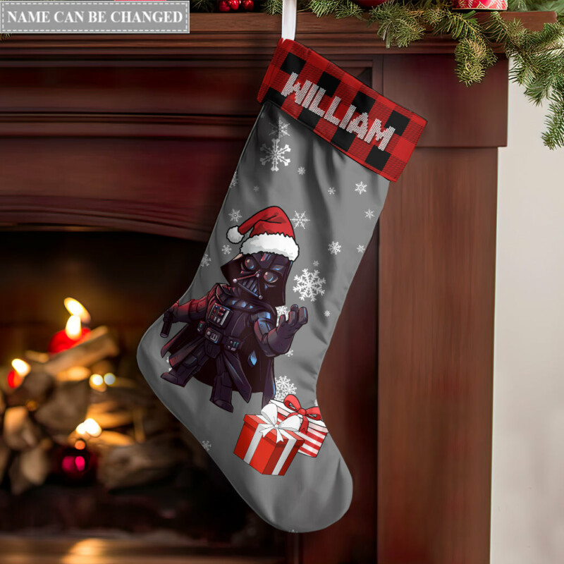Christmas Star Wars Darth Vader Love The Giver More Than The Gift Personalized - Christmas Stocking - Owl Ohh-Owl Ohh