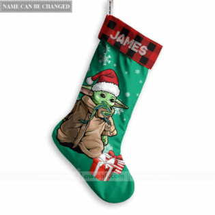 Christmas Star Wars Baby Yoda Love The Giver More Than The Gift - Christmas Stocking