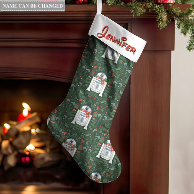 Christmas Star Wars R2-D2 Every Time We Love, Every Time We Give, It’s Christmas Personalized - Christmas Stocking - Owl Ohh-Owl Ohh