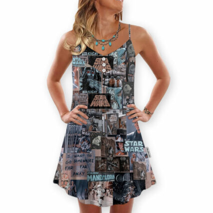 Star Wars Comic Fan Collection Style - V-neck Sleeveless Cami Dress