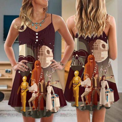Summer Star Wars Rebel - V-neck Sleeveless Cami Dress
