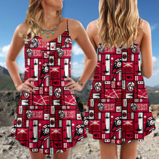 Starwars Wing Resist - V-neck Sleeveless Cami Dress - Owl Ohh-Owl Ohh