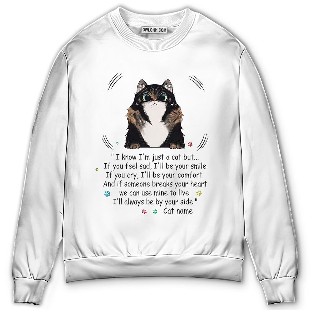Cat I'll Always Be By Your Side Shirt Personalized - Sweater - Ugly Christmas Sweaters - Owl Ohh - Owl Ohh