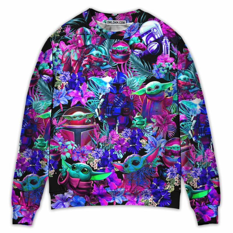 Special Star Wars Baby Yoda Synthwave - Sweater