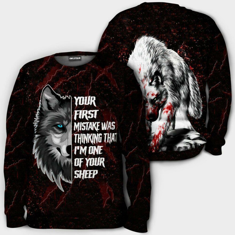 Wolf your first - Hoodie - HOOD05MIN030921