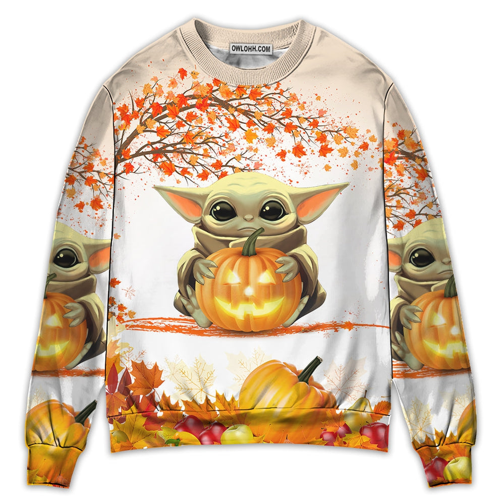 Starwars Halloween Baby Yoda Tricks Or Treat - Sweater