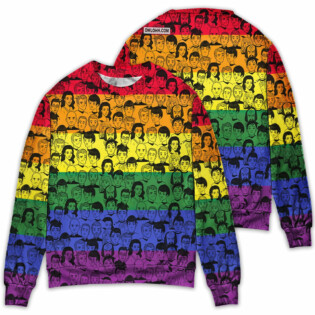 3D S.T And Faces LGBT Pride Month - Sweater - Ugly Christmas Sweaters - Owl Ohh-Owl Ohh