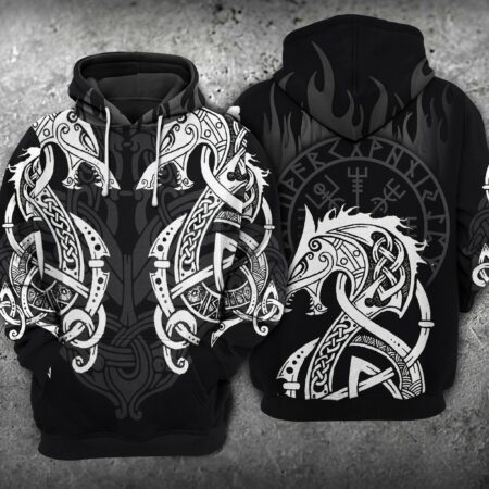 Dragon Double Dragon With Fire - Hoodie - Owl Ohh - Owl Ohh