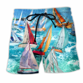 Sail Raise The Sails To Catch Thewind - Beach Short - Owl Ohh - Owl Ohh