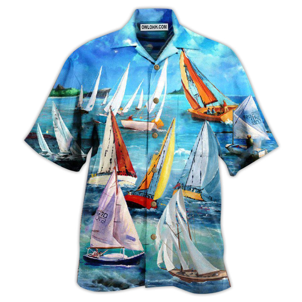 Sailing Raise The Sails To Catch The Wind - Hawaiian Shirt - Owl Ohh - Owl Ohh