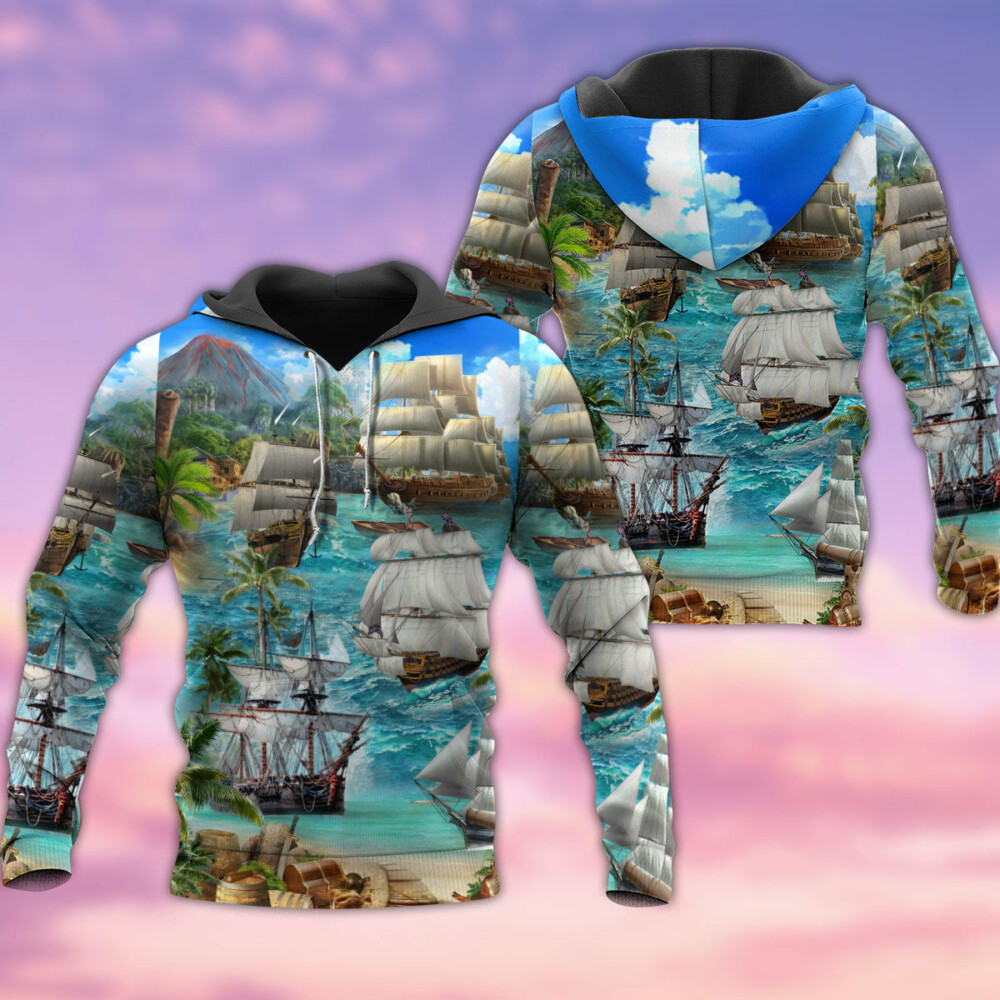 Sail Ship In The Sea - Hoodie - Owl Ohh - Owl Ohh