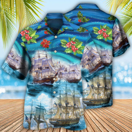 Sailing Go To The Sea Christmas Style - Hawaiian Shirt - Owl Ohh - Owl Ohh