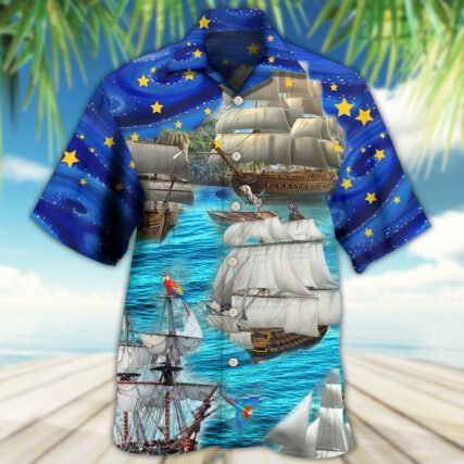 Sailing Love Ocean And Sky Christmas Style - Hawaiian Shirt - Owl Ohh - Owl Ohh