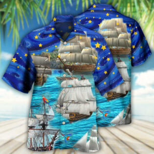 Sailing Love Ocean And Sky Christmas Style - Hawaiian Shirt - Owl Ohh - Owl Ohh