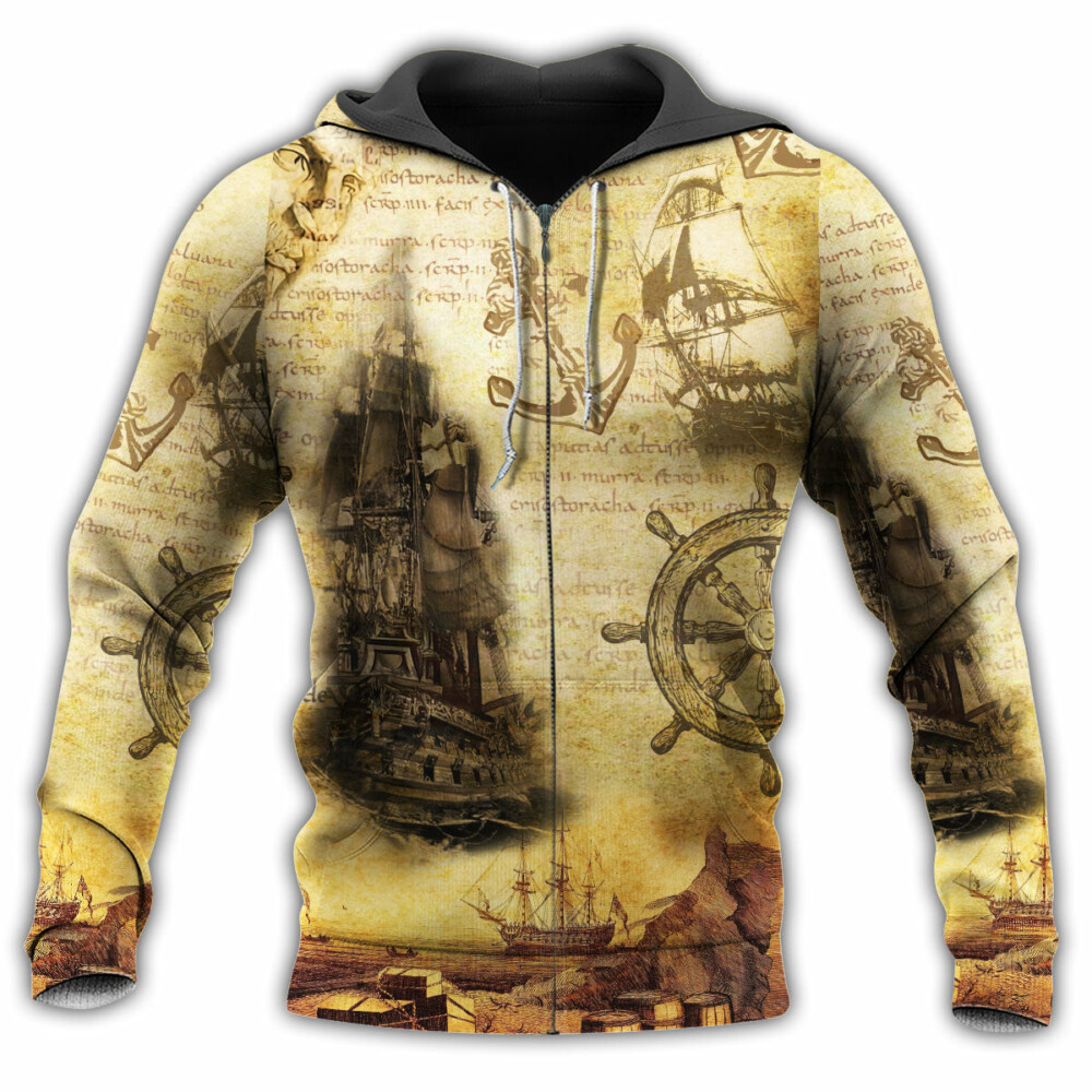 Sailing Ship Into The Sea To Find Your Soul - Hoodie - Owl Ohh - Owl Ohh