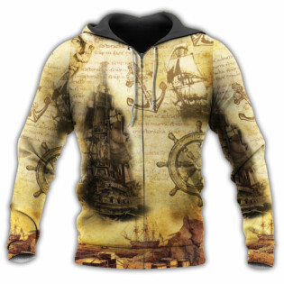 Sailing Ship Into The Sea To Find Your Soul - Hoodie - Owl Ohh - Owl Ohh